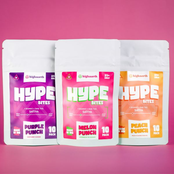 hype bite sativa THC d9 gummy